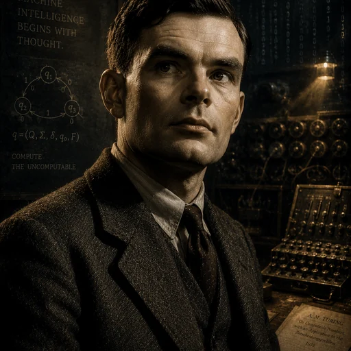 Alan Turing portrait