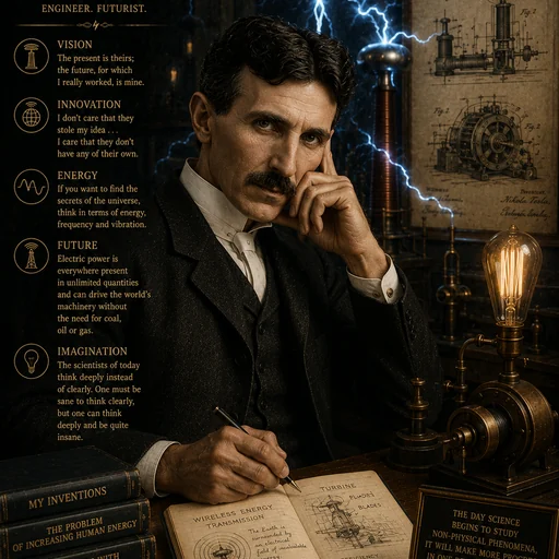 Nikola Tesla portrait