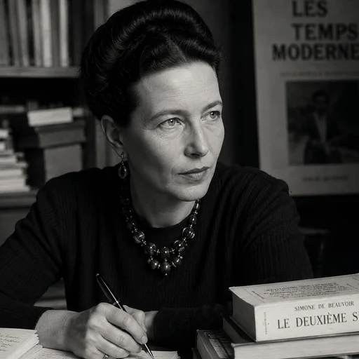 Simone de Beauvoir portrait